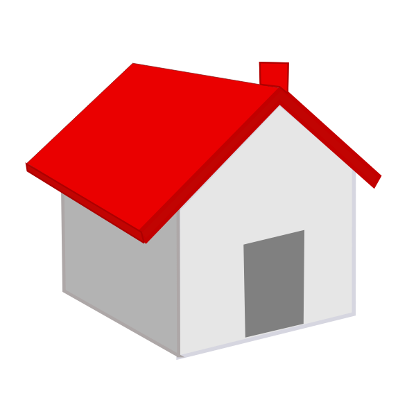 SVG House icon vector clip art