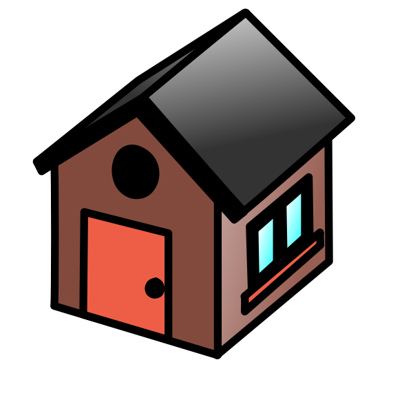 SVG House icon vector drawing