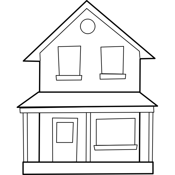 SVG House  maison
