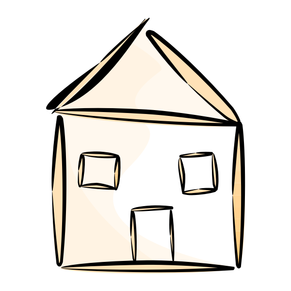 SVG House vector drawing