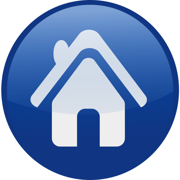 SVG House vector icon image