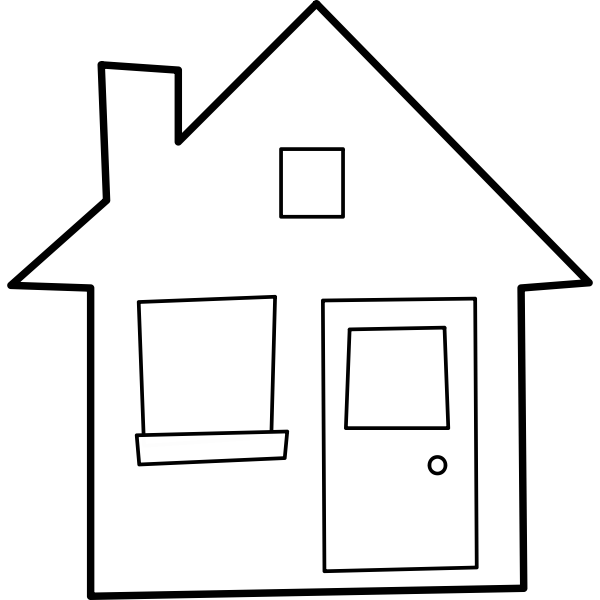 SVG House vector sketch