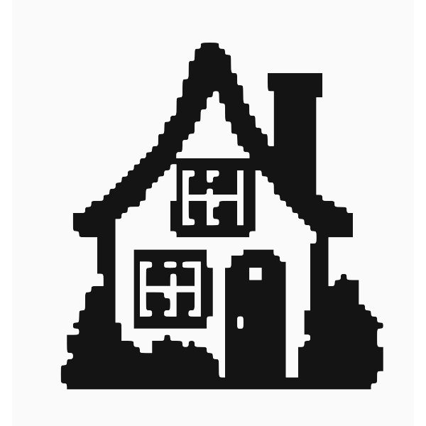 SVG House with pixels