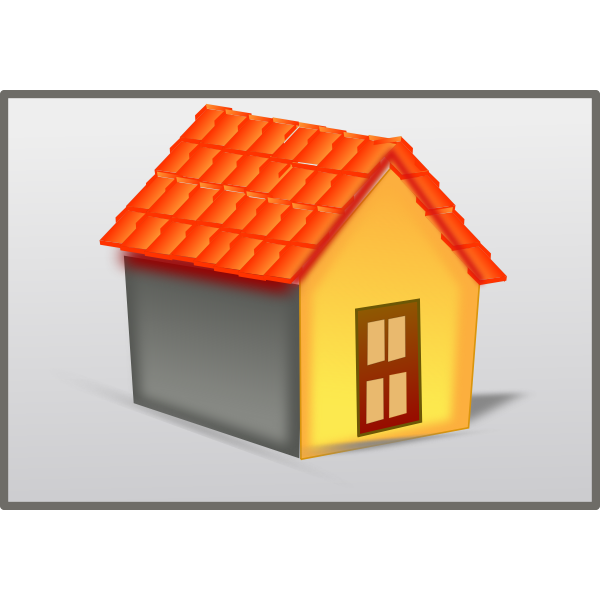 SVG House with tiled roof vector image