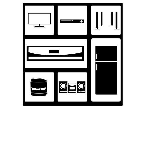 SVG Household elektronic equipment