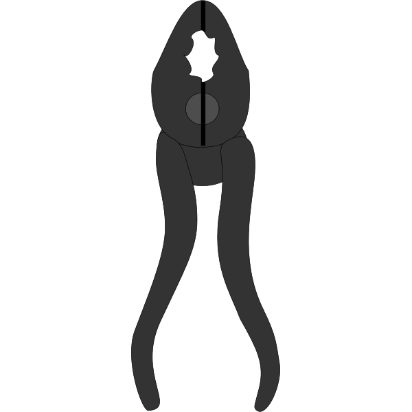 SVG Household pliers vector illustration