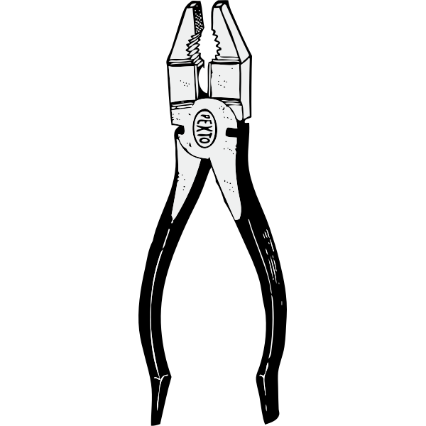 SVG Household pliers vector illustration