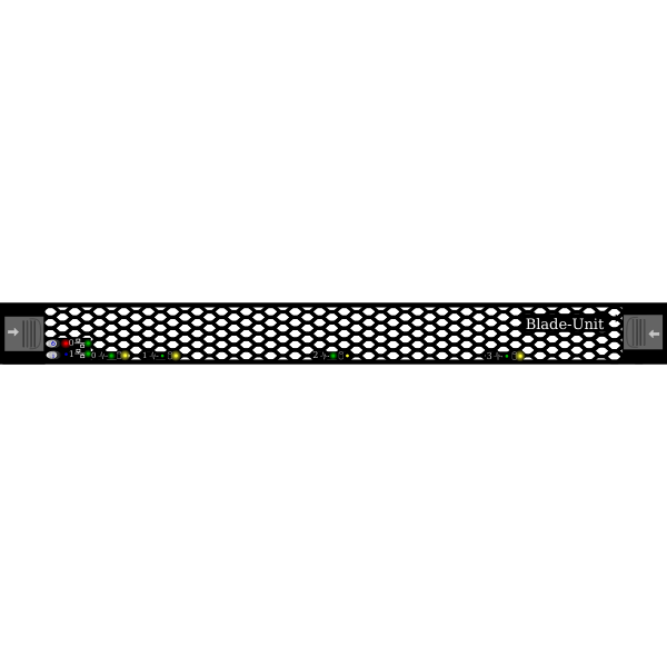 SVG HP Blade data center unit vector image