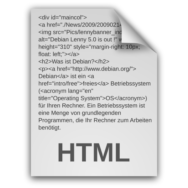 SVG HTML document