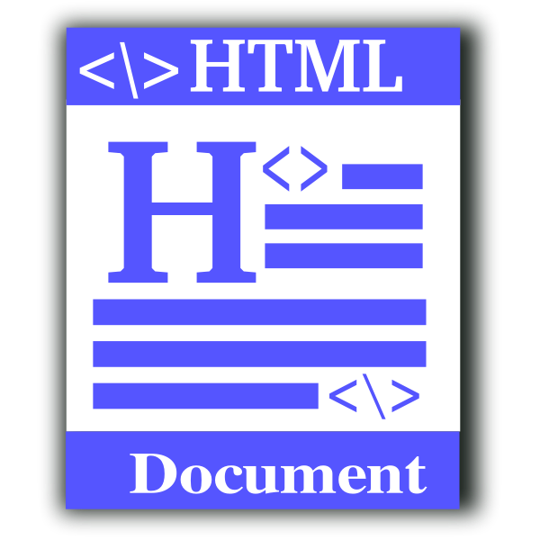 SVG HTML file icon