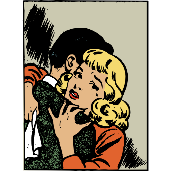 SVG Huging couple
