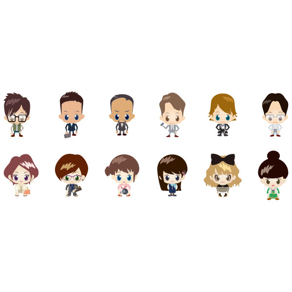 SVG Human avatars