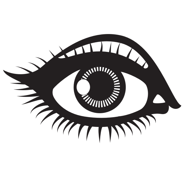 SVG Human eye silhouette