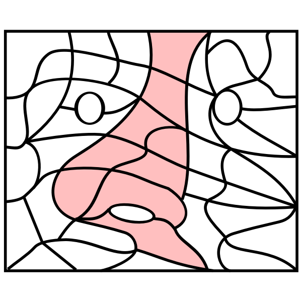SVG Human face mosaic