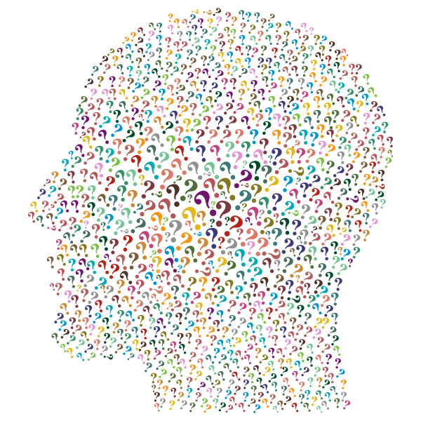 SVG Human face profile silhouette