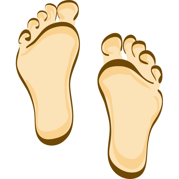 SVG Human feet cartoon clip art