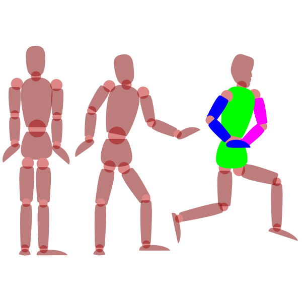 SVG Human figures exercising