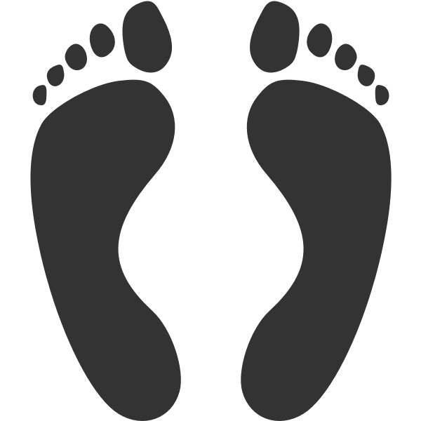 SVG Human footprints