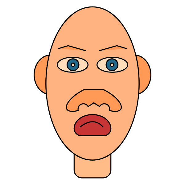 SVG Human head vector image