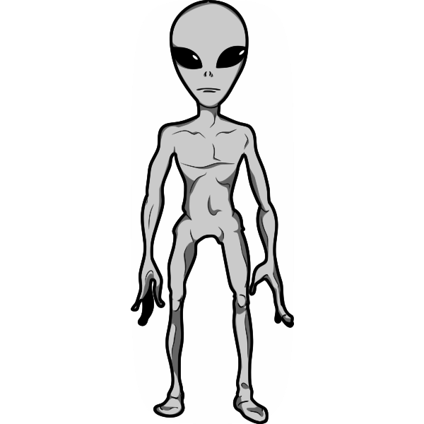 SVG Humanoid alien
