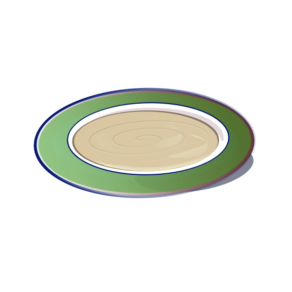 SVG Hummus on a plate vector clip art