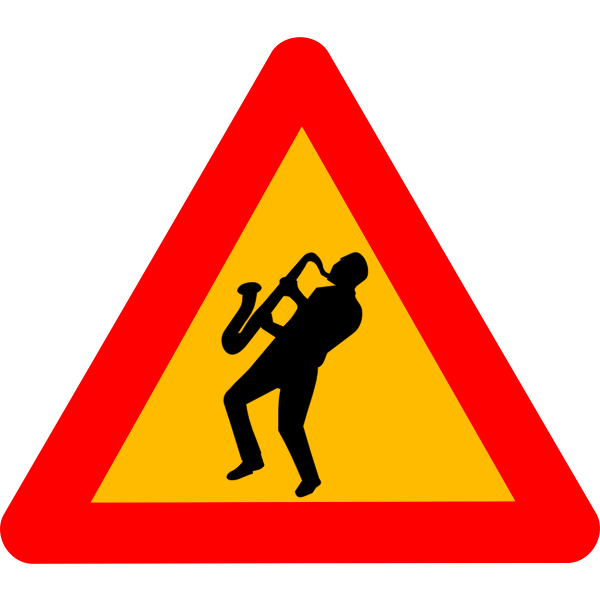 SVG Humorous jazz warning