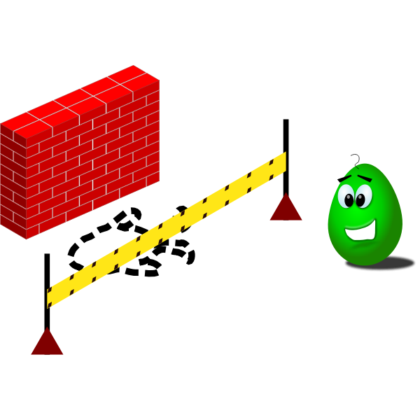 SVG Humpty Dumpty crime scene