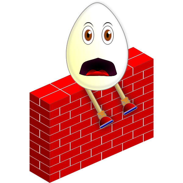 SVG Humpty Dumpty on a wall