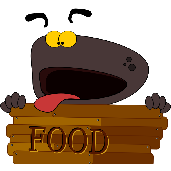 SVG Hungry dog