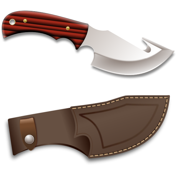 SVG Hunter knife vector illustration