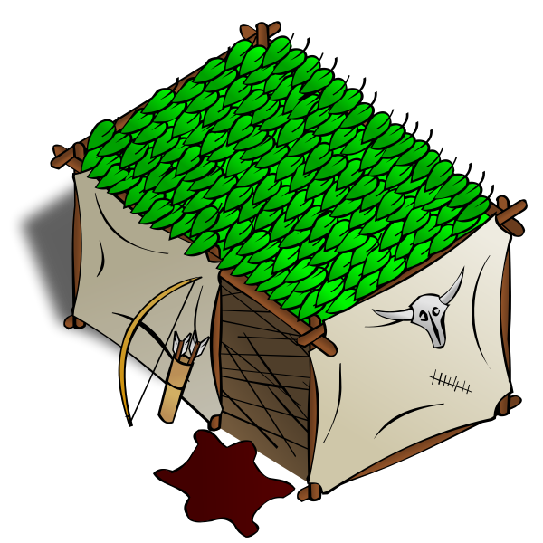 SVG Hunter039s tent vector image