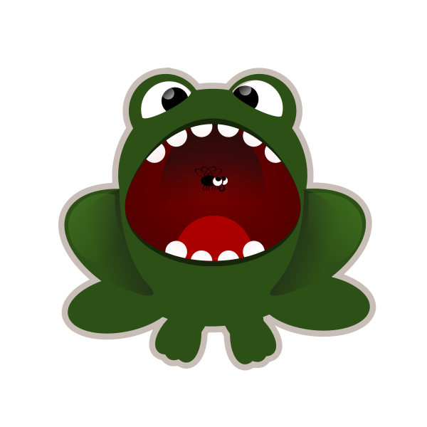 SVG Hunting frog