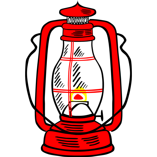 SVG Hurricane lamp vector illustration
