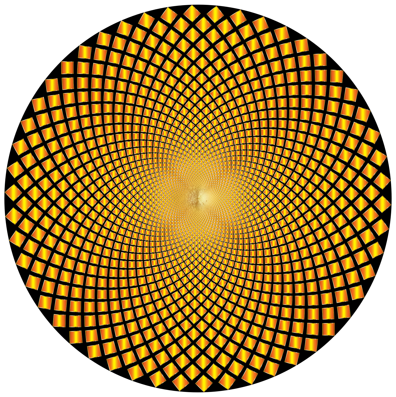 SVG Hypnotic Checkerboard Vortex 6