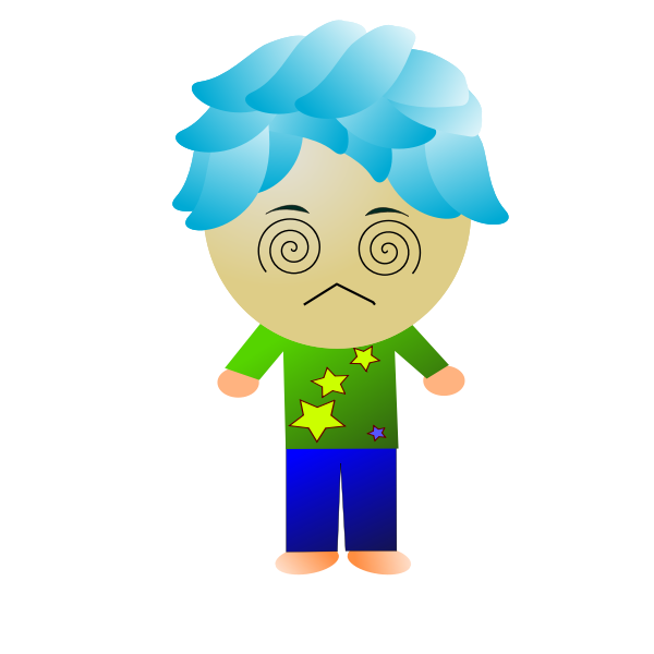 SVG Hypnotized guy