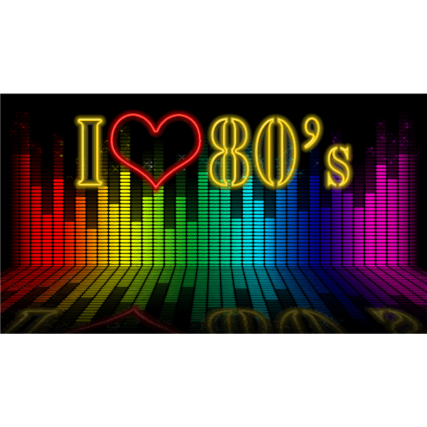 SVG I Love 80s