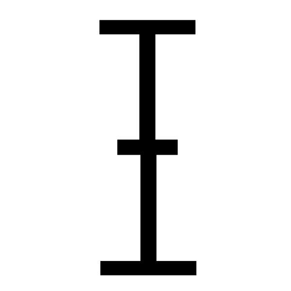 SVG Ibeam text cursor