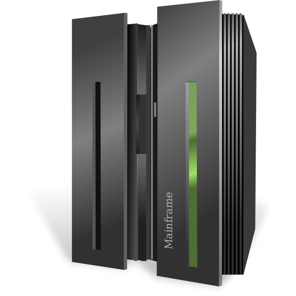 SVG IBM System Z10 mainframe vector image