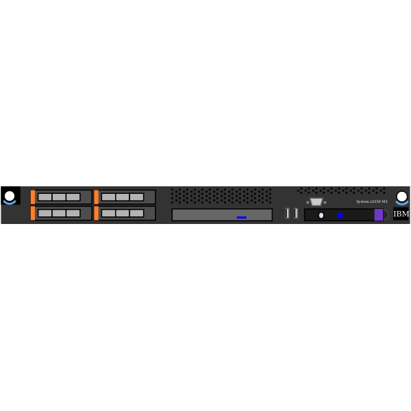 SVG IBM X3550 M3 vector image