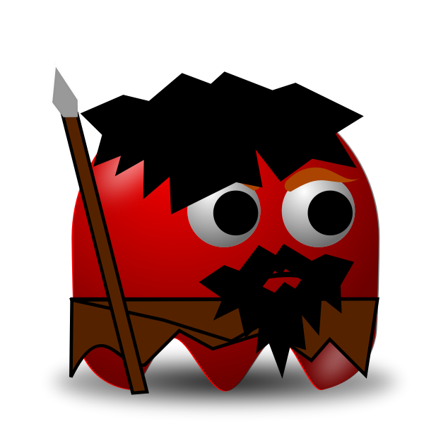 SVG Ice Age hunter padepokan vector illustration