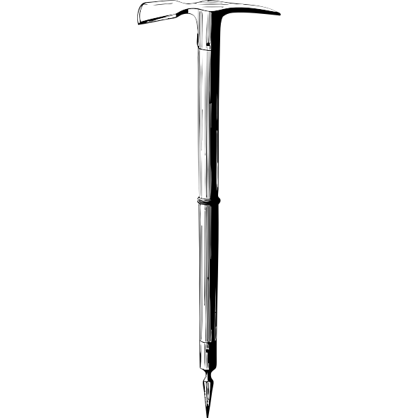 SVG Ice axe vector drawing