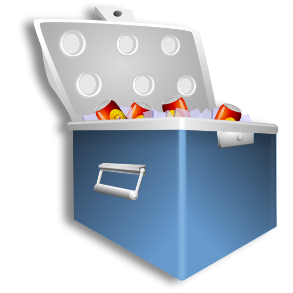 SVG Ice cooler vector image
