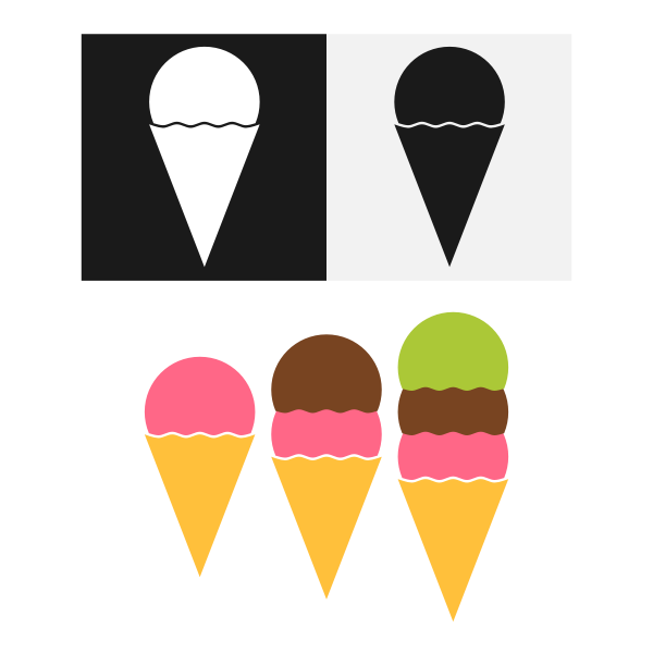 SVG Ice cream collection