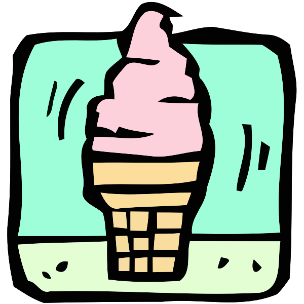 SVG Ice cream illustration