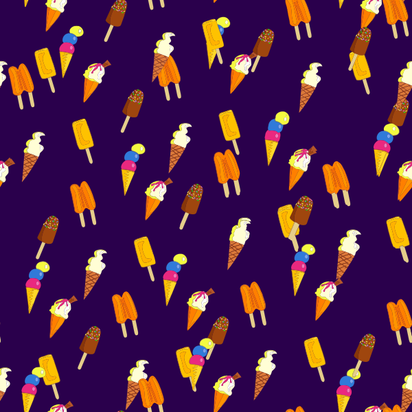 SVG Ice cream pattern