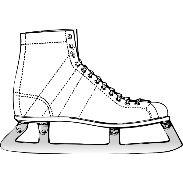 SVG Ice skate vector image