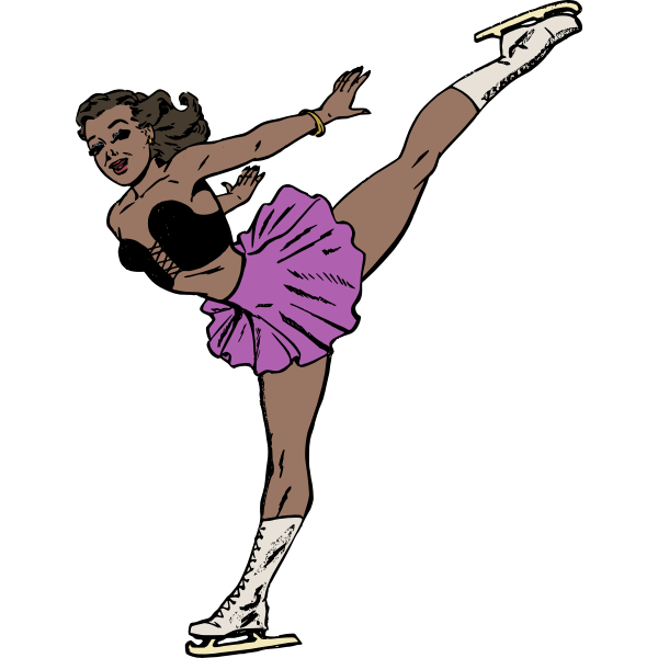 SVG Ice skater image