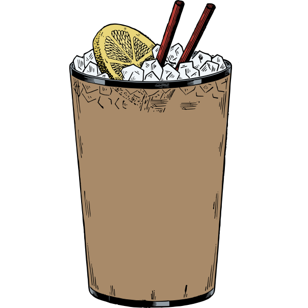 SVG Ice tea vector image