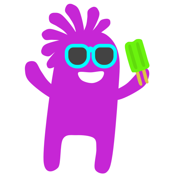 SVG Icecream monster vector image