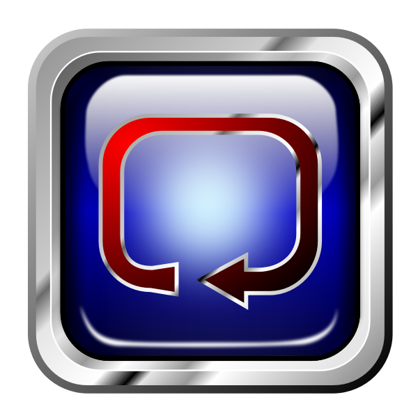 SVG Icon Blue Multimedia Repeat